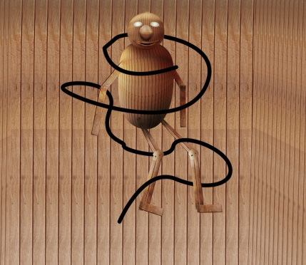 Creation of sitting on circle: Step 11